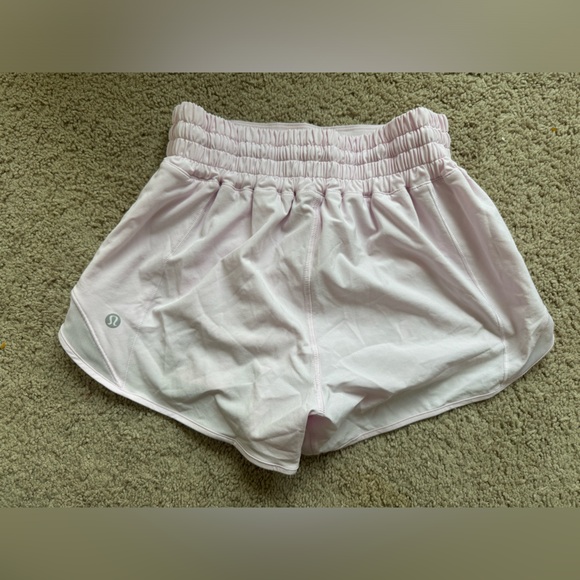 Lululemon Light Pink Lined Running Shorts Size 2 - Picture 2 of 4